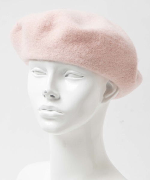 WEGO（ウィゴー）の「WEGO/フェルトベレー（ハンチング/ベレー帽・レディース・ブラック/オフホワイト/ライトピンク・FREE）」の16枚目の写真