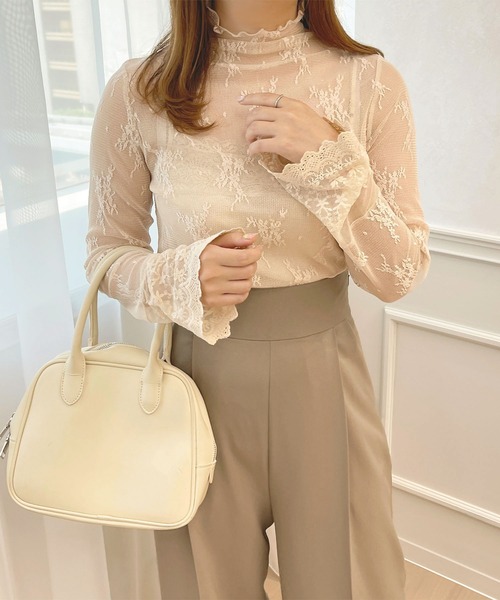 フレアスリーブレーストップス【ZOZOTOWN限定アイテム】（Tシャツ