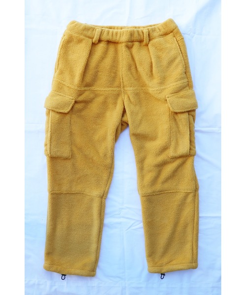 AlexanderLeeChang(アレキサンダーリーチャン)の「BACANCES ALL INCLUSIVE×AlexanderLeeChang/バカンス・オールインクルーシブ×アレキサンダーリーチャン BLC FLEECE ARMY CARGO PANTS(カーゴパンツ・メンズ・ブラック/ブラウン/マスタード・M/L/XL)」の3枚目の写真