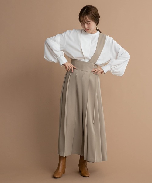 LAATO(ラート)の「2WAY BANDCOLLAR BLOUSE(シャツ/ブラウス・レディース・ホワイト/ブラック/ベージュ・FREE)」の18枚目の写真