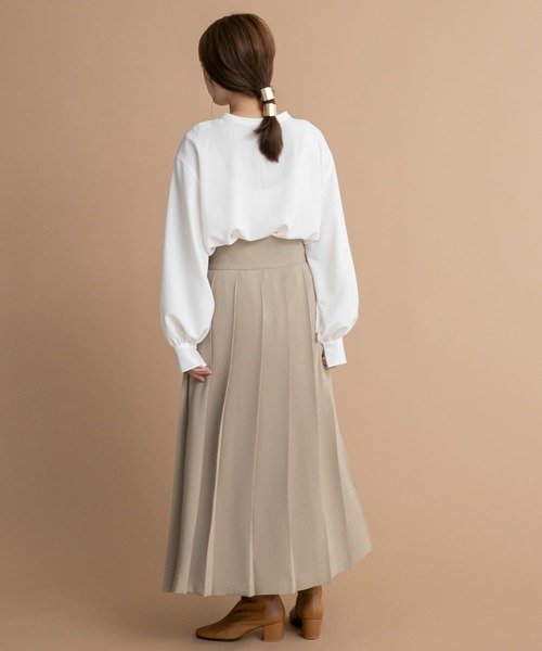 LAATO(ラート)の「2WAY BANDCOLLAR BLOUSE(シャツ/ブラウス・レディース・ホワイト/ブラック/ベージュ・FREE)」の19枚目の写真