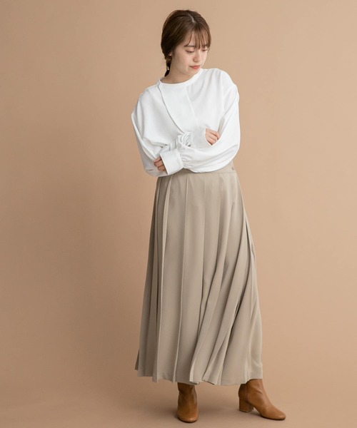 LAATO(ラート)の「2WAY BANDCOLLAR BLOUSE(シャツ/ブラウス・レディース・ホワイト/ブラック/ベージュ・FREE)」の20枚目の写真