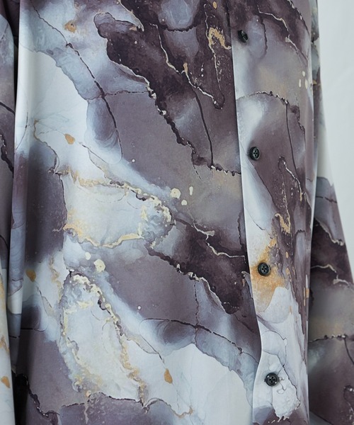 Lui's（ルイス）の「BLACK マーブル柄シャツ（シャツ/ブラウス・メンズ・ブラック・FREE）」の17枚目の写真