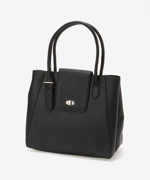 MAJESTIC LEGON(マジェスティックレゴン)の「Ladyスクエアハンドバッグ(ハンドバッグ・レディース・ブラック/アイボリー/グレイッシュベージュ・FREE)」の16枚目の写真