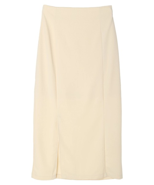 earth music&ecology（アースミュージックアンドエコロジー）の「ミニリップルナロースカート(アイボリー)（スカート・レディース・アイボリー・S/M）」の2枚目の写真