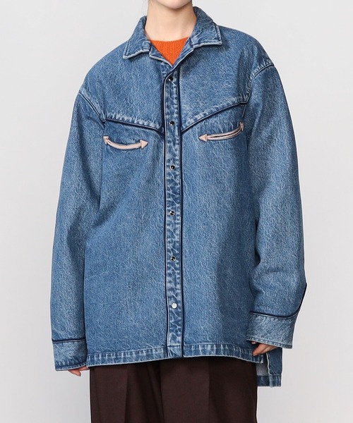 TANAKA | デニムウエスタンオーバーシャツ WOMEN