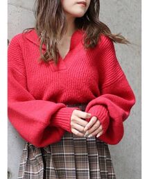 MURUA | バルキーニットポロ(ニット/セーター)