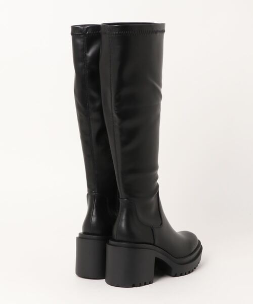 one after another NICE CLAUP（ワンアフターアナザーナイスクラップ）の「ヒールアップタンクロングブーツ（ブーツ・レディース・アイボリー/ブラック・MEDIUM/SMALL/LARGE）」の3枚目の写真