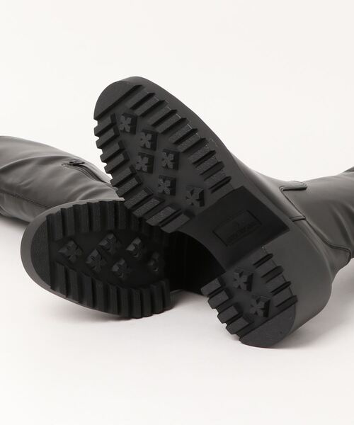 one after another NICE CLAUP（ワンアフターアナザーナイスクラップ）の「ヒールアップタンクロングブーツ（ブーツ・レディース・アイボリー/ブラック・MEDIUM/SMALL/LARGE）」の4枚目の写真