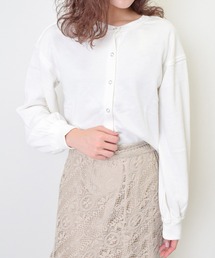 Flowering（フラワーリング）の「ダメージ ショート カーディガン（カーディガン/ボレロ）」