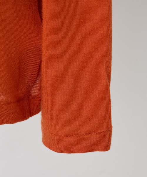 BEARDSLEY(ビアズリー)の「シルク混ハイネックカットソー(Tシャツ/カットソー・レディース・オレンジ/グレー・フリー)」の12枚目の写真