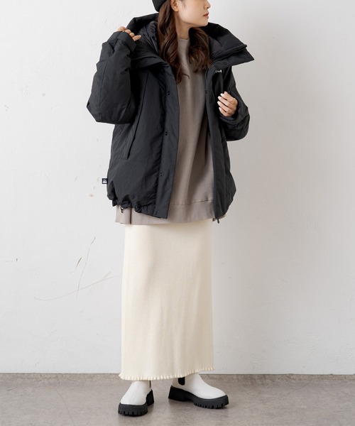 FIRST DOWN(ファーストダウン)の「【FIRST DOWN】WRAP DOWN DICROS(ダウンジャケット/コート・レディース・ブラック/チャコールグレー/ベージュ系その他・S/M)」の10枚目の写真
