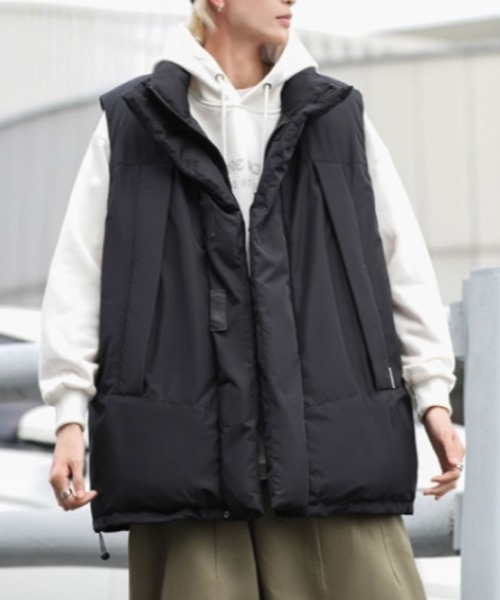 MGV(エムジーヴィー)の「ワンポイントダウンベスト(ダウンベスト・メンズ・ブラック/ブラウン・MEDIUM/LARGE/X-LARGE)」の3枚目の写真