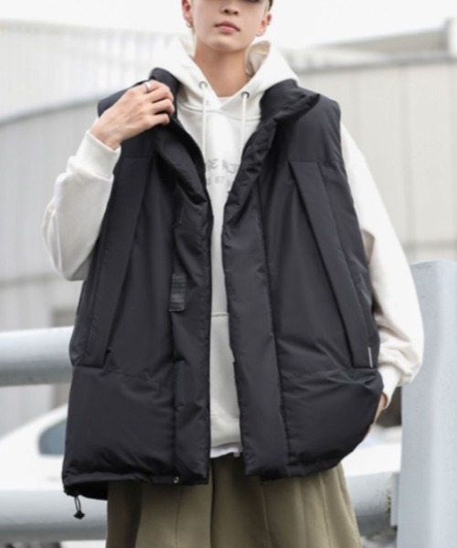 MGV(エムジーヴィー)の「ワンポイントダウンベスト(ダウンベスト・メンズ・ブラック/ブラウン・MEDIUM/LARGE/X-LARGE)」の4枚目の写真