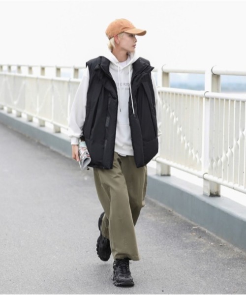 MGV(エムジーヴィー)の「ワンポイントダウンベスト(ダウンベスト・メンズ・ブラック/ブラウン・MEDIUM/LARGE/X-LARGE)」の6枚目の写真