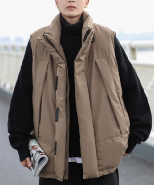 MGV(エムジーヴィー)の「ワンポイントダウンベスト(ダウンベスト・メンズ・ブラック/ブラウン・MEDIUM/LARGE/X-LARGE)」の10枚目の写真