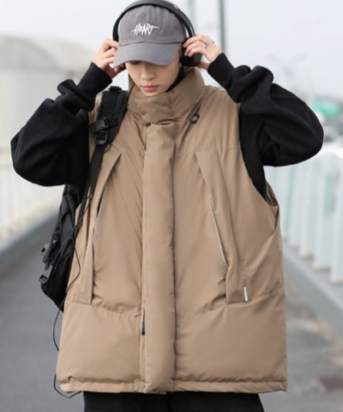 MGV(エムジーヴィー)の「ワンポイントダウンベスト(ダウンベスト・メンズ・ブラック/ブラウン・MEDIUM/LARGE/X-LARGE)」の14枚目の写真