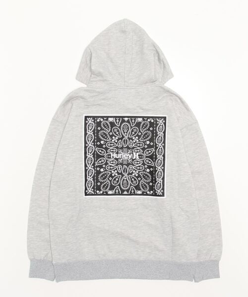 Hurley (ハーレー)の「M BANDANA SWEAT HOODIE / ハーレー プルオーバースウェットパーカー フーディ バックプリント(パーカー・メンズ・グレー/ダークグリーン/チャコールグレー・LARGE/SMALL/MEDIUM)」の5枚目の写真