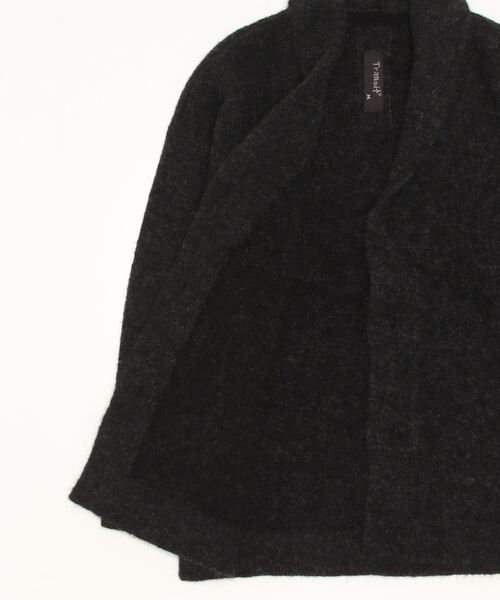 TRANSIT（トランジット）の「TRANSIT/トランジット/ショールカラーカーディガン（カーディガン/ボレロ・メンズ・チャコール・L/M）」の2枚目の写真