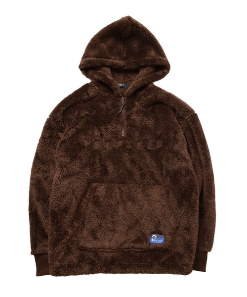 PEN FIELD(ペンフィールド)の「【Penfield】ボア・ハーフジップ刺繍入りパーカー(パーカー・キッズ・ネイビー/オフホワイト/ブラウン/カーキ・160cm/170cm/140cm/150cm)」の7枚目の写真