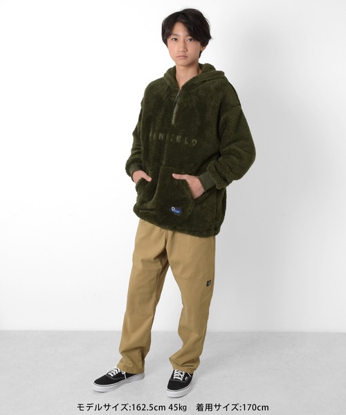 PEN FIELD(ペンフィールド)の「【Penfield】ボア・ハーフジップ刺繍入りパーカー(パーカー・キッズ・ネイビー/オフホワイト/ブラウン/カーキ・160cm/170cm/140cm/150cm)」の20枚目の写真