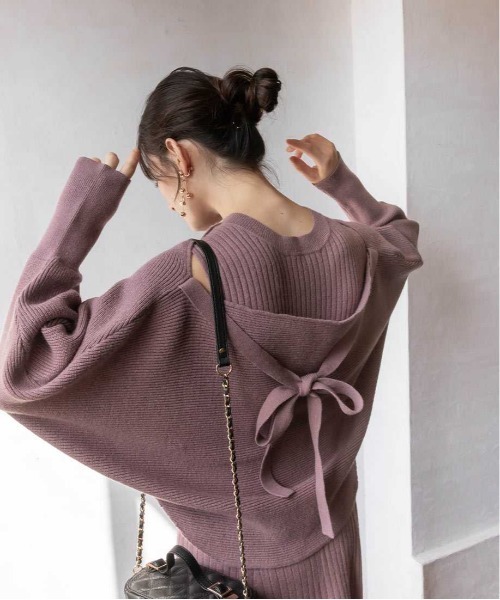 RANDA（ランダ）の「2WAYボレロ付きニットワンピース（ワンピース  