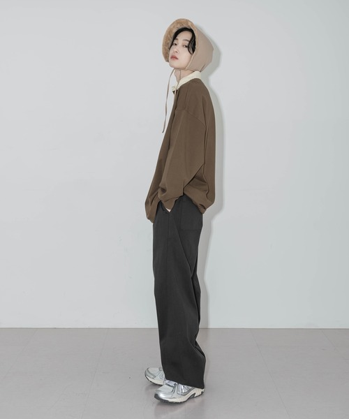 FOLLOWIN(フォロウィン)の「リバーシブルふわふわウィンターフェイクファー帽子(ハット・レディース・ブラウン/ベージュ/ブラック・FREE)」の8枚目の写真