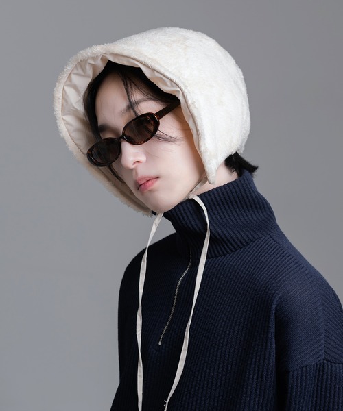 FOLLOWIN(フォロウィン)の「リバーシブルふわふわウィンターフェイクファー帽子(ハット・レディース・ブラウン/ベージュ/ブラック・FREE)」の10枚目の写真