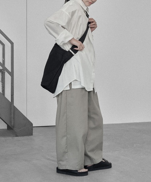 RUUBON】canvas big shoulder bag / キャンバス ビッグ ショルダー