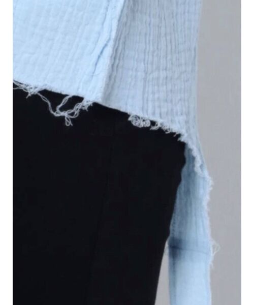 jouetie(ジュエティ)の「ガーゼガーターシャツ(シャツ/ブラウス・レディース・ブラック/オフホワイト/ブルー・MEDIUM)」の20枚目の写真