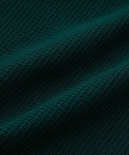 ADAM ET ROPE'(アダムエロペ)の「【WEB限定】 LOGAN別注 スタジャン ボリュームスリーブ スクール ニット ブルゾン / ユニセックス(スタジャン・メンズ・ホワイト/グリーン/ネイビー・M/L)」の22枚目の写真
