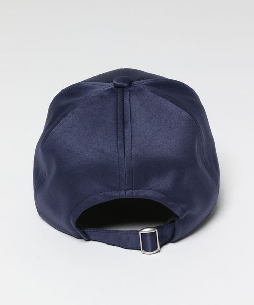 JEANASIS（ジーナシス）の「サテンシシュウロゴキャップ/181124（キャップ・レディース・ライトグレー/ネイビー・FREE）」の4枚目の写真