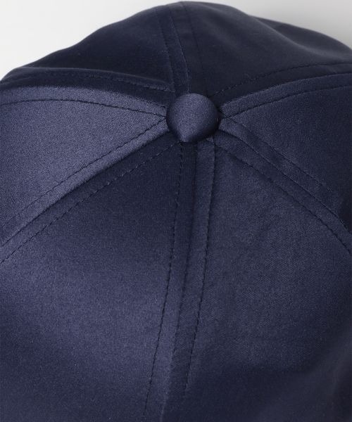 JEANASIS（ジーナシス）の「サテンシシュウロゴキャップ/181124（キャップ・レディース・ライトグレー/ネイビー・FREE）」の6枚目の写真