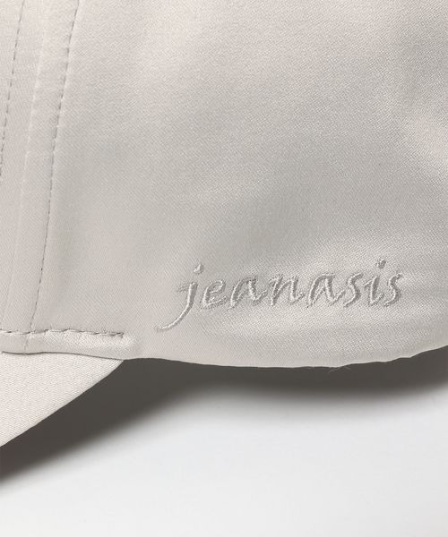 JEANASIS（ジーナシス）の「サテンシシュウロゴキャップ/181124（キャップ・レディース・ライトグレー/ネイビー・FREE）」の10枚目の写真