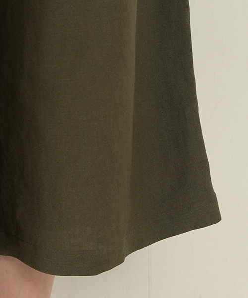 Demi-Luxe BEAMS（デミルクス ビームス）の「Demi-Luxe BEAMS / リネンガウチョパンツ（その他パンツ・レディース・ブラック/カーキ・38/40/36）」の8枚目の写真