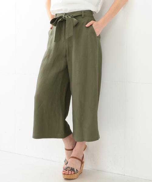 Demi-Luxe BEAMS（デミルクス ビームス）の「Demi-Luxe BEAMS / リネンガウチョパンツ（その他パンツ・レディース・ブラック/カーキ・38/40/36）」の17枚目の写真