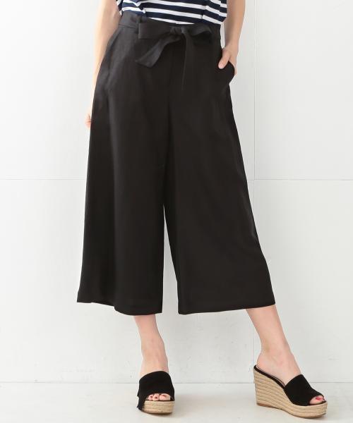 Demi-Luxe BEAMS（デミルクス ビームス）の「Demi-Luxe BEAMS / リネンガウチョパンツ（その他パンツ・レディース・ブラック/カーキ・38/40/36）」の18枚目の写真