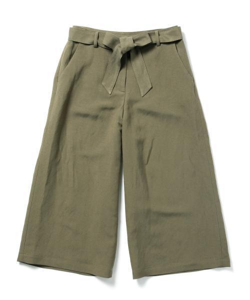 Demi-Luxe BEAMS（デミルクス ビームス）の「Demi-Luxe BEAMS / リネンガウチョパンツ（その他パンツ・レディース・ブラック/カーキ・38/40/36）」の16枚目の写真