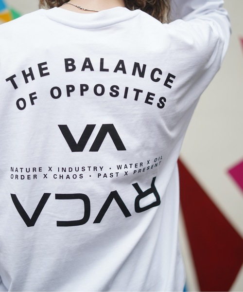 RVCA（ルーカ）の「RVCA メンズ  VA BOXED RVCA LT ロングスリーブＴシャツ【2023年春夏モデル】/ルーカバックプリントロゴ長袖ロンT（Tシャツ/カットソー・メンズ・サンドベージュ/ブラック/ホワイト・X-LARGE/MEDIUM/LARGE）」の10枚目の写真