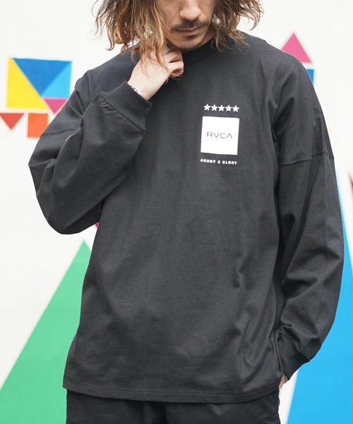RVCA（ルーカ）の「RVCA メンズ  VA BOXED RVCA LT ロングスリーブＴシャツ【2023年春夏モデル】/ルーカバックプリントロゴ長袖ロンT（Tシャツ/カットソー・メンズ・サンドベージュ/ブラック/ホワイト・X-LARGE/MEDIUM/LARGE）」の20枚目の写真