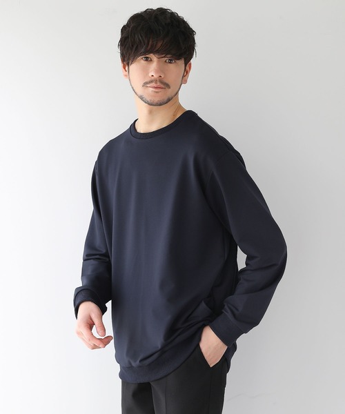LIL VENDARS(リルヴェンダース)の「サイドスリットポケット付きライトスオンスウェットシャツ(Tシャツ/カットソー・メンズ・ネイビー/ブラウン/グリーン/ブラック/グレー/ブルー・M/L/XL)」の5枚目の写真