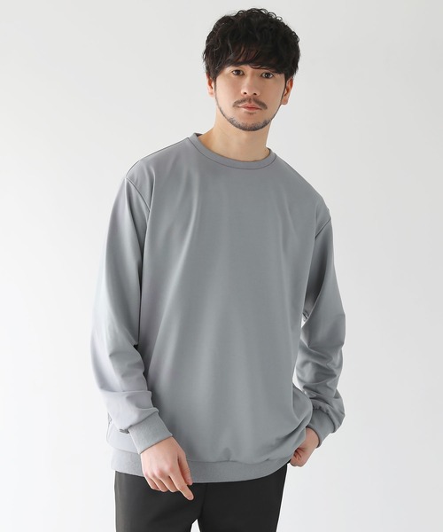 LIL VENDARS(リルヴェンダース)の「サイドスリットポケット付きライトスオンスウェットシャツ(Tシャツ/カットソー・メンズ・ネイビー/ブラウン/グリーン/ブラック/グレー/ブルー・M/L/XL)」の3枚目の写真