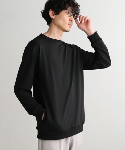 LIL VENDARS(リルヴェンダース)の「サイドスリットポケット付きライトスオンスウェットシャツ(Tシャツ/カットソー・メンズ・ネイビー/ブラウン/グリーン/ブラック/グレー/ブルー・M/L/XL)」の8枚目の写真