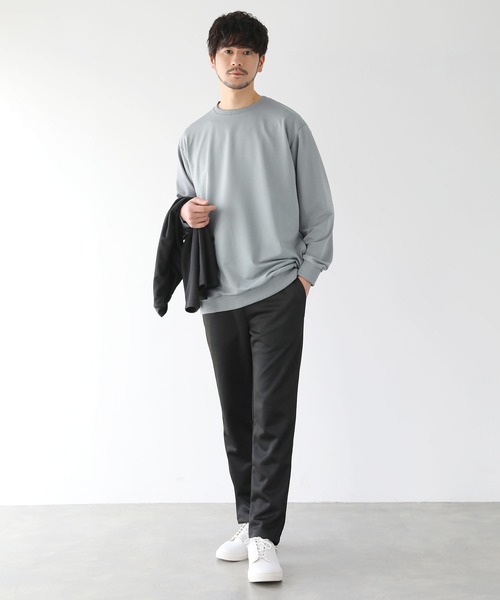 LIL VENDARS(リルヴェンダース)の「サイドスリットポケット付きライトスオンスウェットシャツ(Tシャツ/カットソー・メンズ・ネイビー/ブラウン/グリーン/ブラック/グレー/ブルー・M/L/XL)」の20枚目の写真