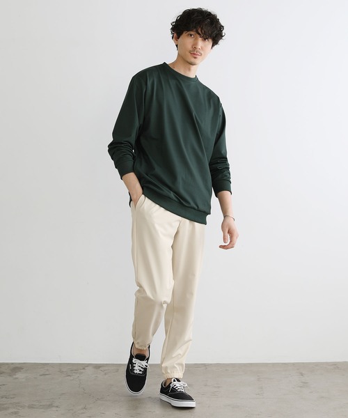 LIL VENDARS(リルヴェンダース)の「サイドスリットポケット付きライトスオンスウェットシャツ(Tシャツ/カットソー・メンズ・ネイビー/ブラウン/グリーン/ブラック/グレー/ブルー・M/L/XL)」の14枚目の写真