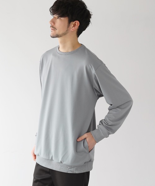 LIL VENDARS(リルヴェンダース)の「サイドスリットポケット付きライトスオンスウェットシャツ(Tシャツ/カットソー・メンズ・ネイビー/ブラウン/グリーン/ブラック/グレー/ブルー・M/L/XL)」の11枚目の写真