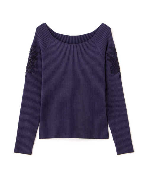 PROPORTION BODY DRESSING - シフォンエンブロイダリーリブニット 楽天市場】シフォンエンブロイダリーリブニット／プロポーション