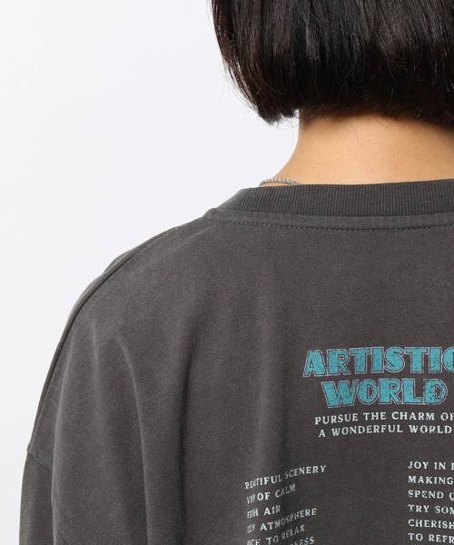 PAGEBOY（ページボーイ）の「ツアーポスターロンT（Tシャツ/カットソー・レディース・チャコールグレー/オフホワイト・FREE）」の17枚目の写真