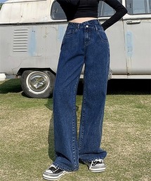 アシンメトリーデニムパンツ