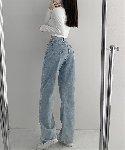 最新 セール】アシンメトリーデニムパンツ（デニムパンツ）｜Dream パンツ